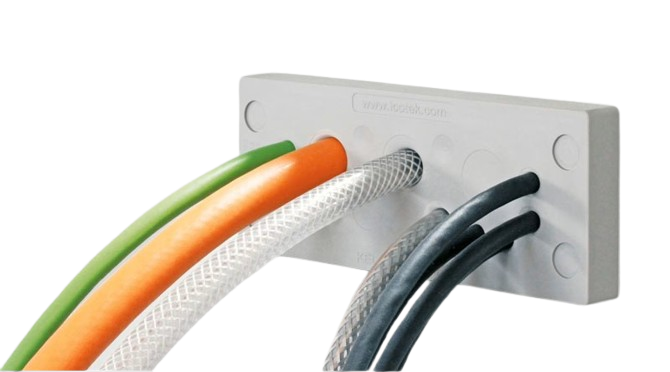 Daugiamembraninė kabelių įvadų plokštė KEL-DPU24 	43940